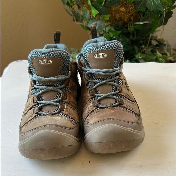 Keen Circadia Vent Shoe Brown and Blue Sneakers with Protective Toe Cap Size 6.5 - Picture 1 of 12
